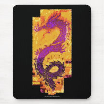 Jahr des Drachen, Asiat, Chinese, mythischer Drach Mauspads