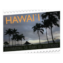 Jahrestags-Postkarteninsel Hawaii-Eigenstaatlichke