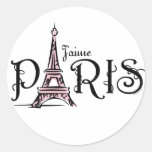 J'aime Paris Aufkleber