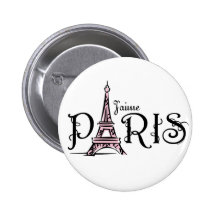 J'aime Paris Knopf Button