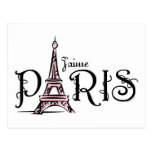 J'aime Paris Postkarte