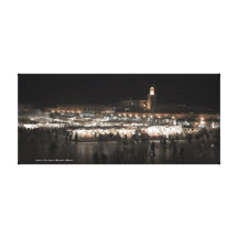 Jamaa EL Fna quadratisches Marrakesch, Marokko Leinwanddruck
