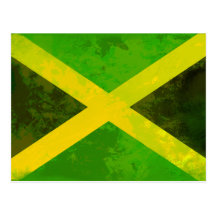 Jamaika-Flagge - Reggaewurzeln Postkarten