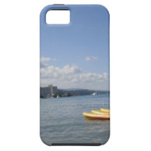 Jamaikanischer Strand mit Boot iPhone 5 Schutzhülle