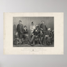 James A. Garfield & family by J.H Buffords & Sons Poster