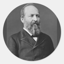 James- Garfield20. Präsident Runder Aufkleber