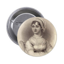Jane Austen Anstecknadelbuttons