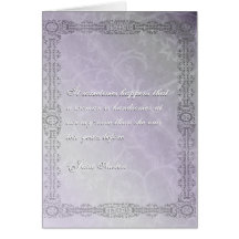 Jane Austen-Zitat-Geburtstags-Karte BESONDERS ANGE