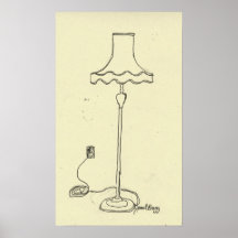 Janels Stehlampe Plakatdruck