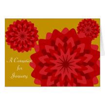 Januars Geburt Blume-Fertigen besonders an Karte