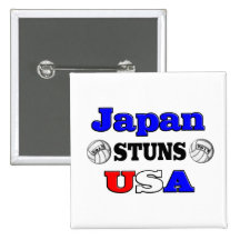 Japan betäubt USA 2011 Buttons