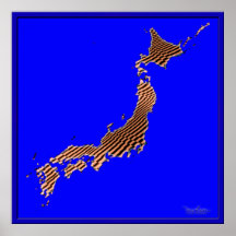 Japan-Erdbeben-optische Täuschung Plakatdruck
