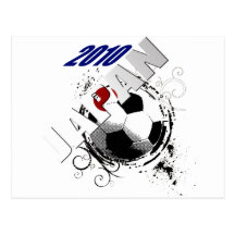 Japan-Fußball-Ball-Funk Grunget-shirts u. -geschen Postkarten