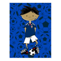 Japan-Fußball-Jungen-Postkarte