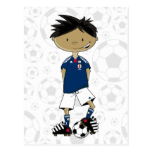 Japan-Fußball-Jungen-Postkarte