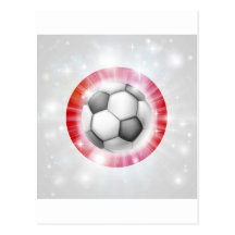 Japan-Fußballflagge Postkarte