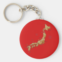 Japan-Karte Keychain Schlüsselband