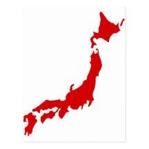 Japan-Karte Postkarte