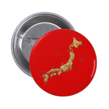 Japan-Karten-Knopf Anstecknadelbutton