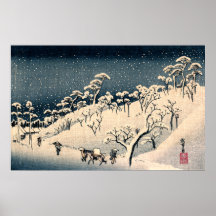 Japaner Winterscape no.3 Plakate