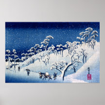 Japaner Winterscape no.4 Poster