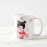 Japanische Geisha-Puppe - Brötchen-Reihe Kaffee Tasse