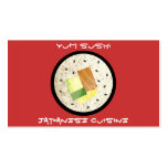 Japanische Küche-Restaurantgewerbekarten Visitenkarten Vorlagen