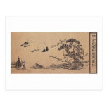 Japanische Landschaft Postkarte