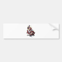 Japanischer Drache Katana Suis Riu Autosticker