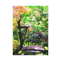 Japanischer Garten Gespannte Galeriedrucke