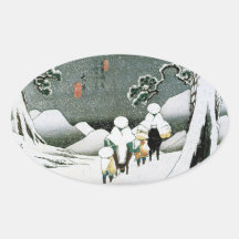 JAPANISCHER SCHNEE-AUFKLEBER