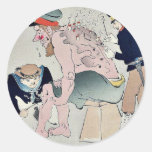 Japanischer Seemann und Soldat durch Kobayashi, Ki Runde Aufkleber