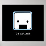 Japanisches quadratisches Onigiri Plakat