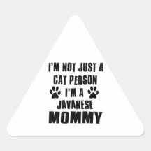 Javanesehemden Katzen-Entwurf Sticker