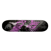 Jazz Fiction Skateboard Pink Black Individuelle Skatedecks