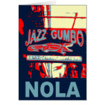 Jazz-Gumbo New Orleans Nola Grußkarte