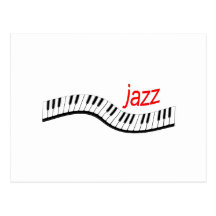 Jazz-Klavier Postkarten