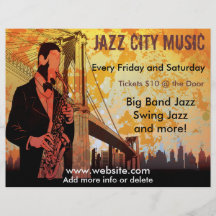 Jazz-Konzert-Musik-Flyer