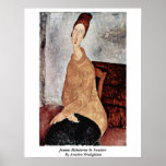 Jeanne Hebuterne in der Strickjacke durch Amedeo M Posterdrucke