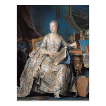 Jeanne Poisson der Marquis de Pompadour, 1755 Postkarten