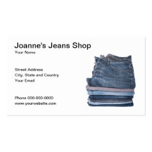 Jeans-Geschäfts-Visitenkarte