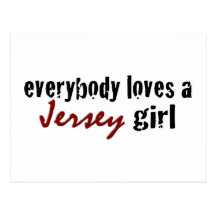 Jeder Liebe-Jersey-Mädchen Postkarten