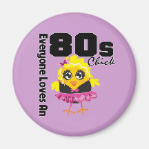 Jeder Lieben ein 80er Küken Kühlschrankmagnet