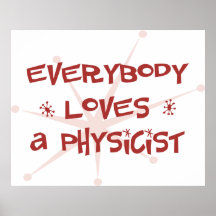 Jeder Lieben ein Physiker Plakat