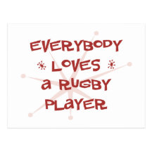 Jeder Lieben ein Rugby-Spieler Postkarten