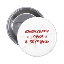 Jeder Lieben ein Skydiver Button