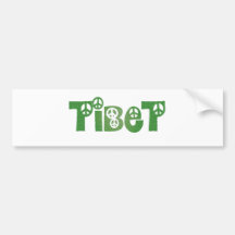 Jeder Lieben Tibet Autoaufkleber