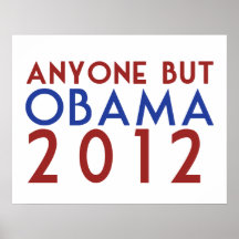 Jedermann aber Obama 2012 Plakatdruck