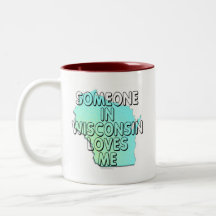 Jemand in Wisconsin-Lieben ich Kaffeetasse