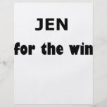 Jen FTW Personalisierte Flyer